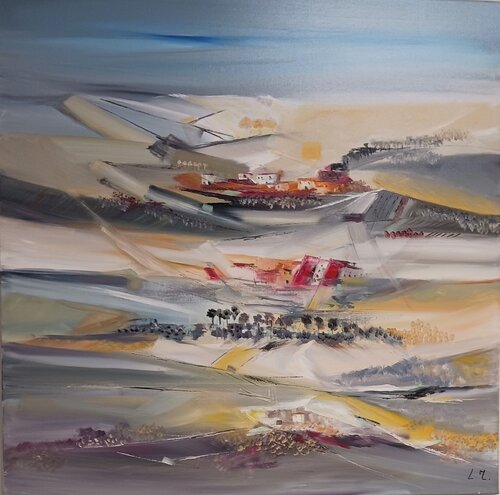 Les plaines suspendues II by LYDIE MASSOU, Painting for Sale on Select