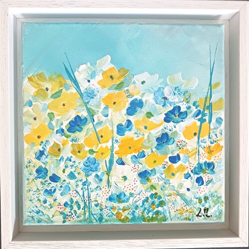 Bonheur Bleu by LYDIE MASSOU, Painting for Sale on Select