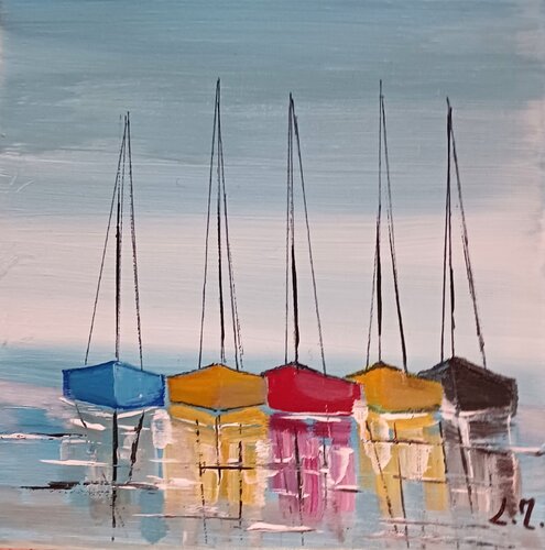Au lever du jour by LYDIE MASSOU, Painting for Sale on Select