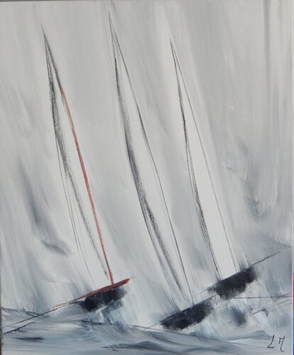 The wind rises by LYDIE MASSOU, Painting for Sale on Select