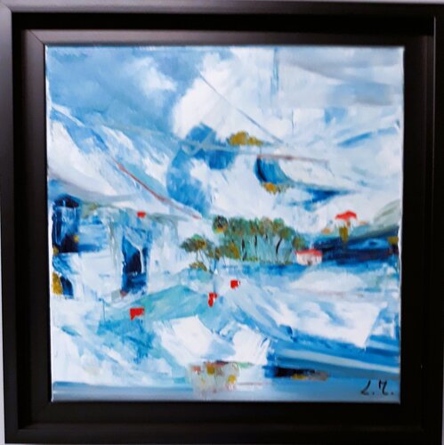 La forêt bleue by LYDIE MASSOU, Painting for Sale on Select