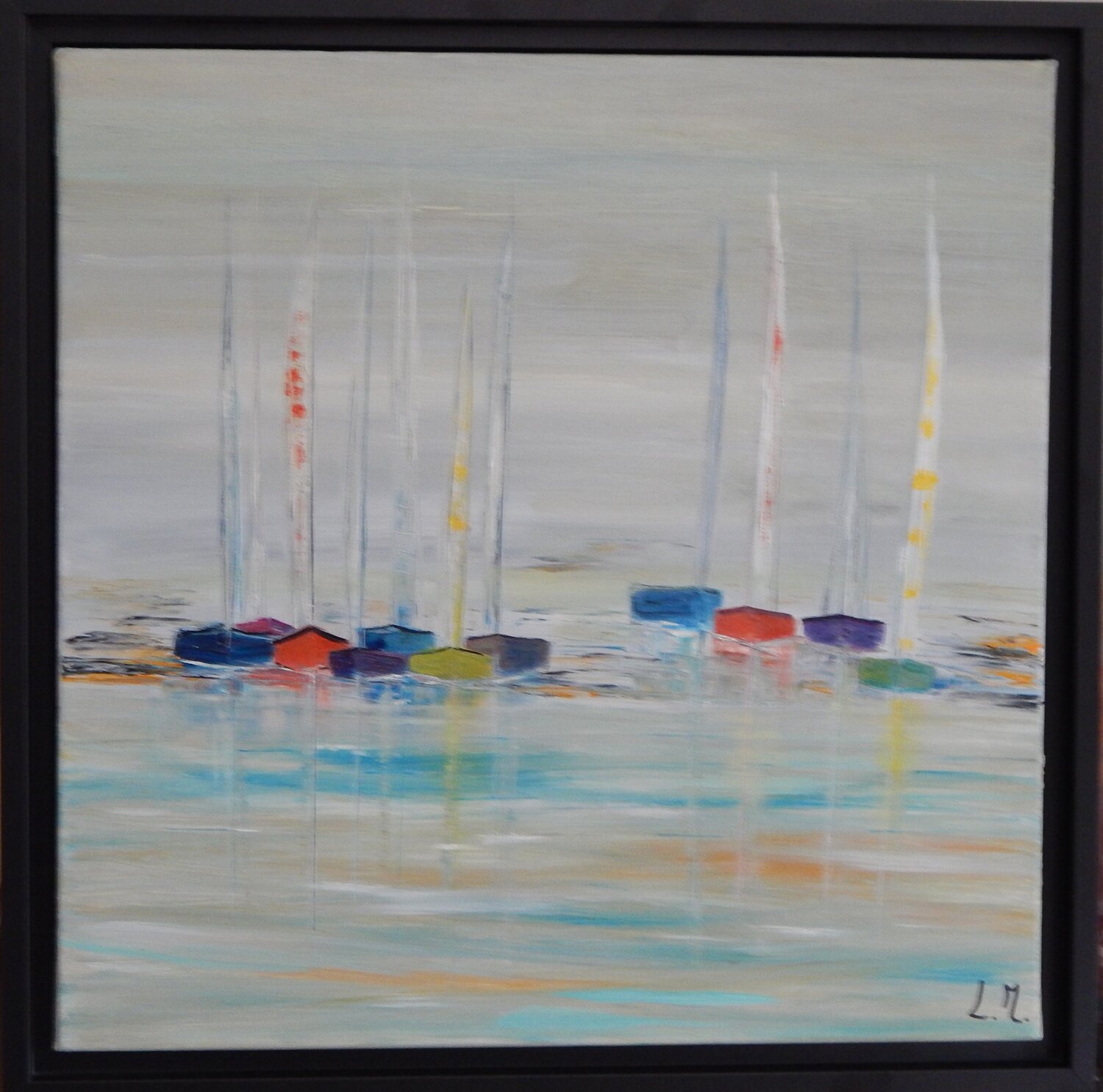 Vu de loin LYDIE MASSOU Original painting for sale