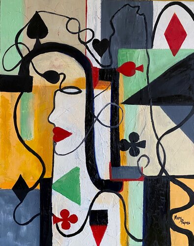Lady Luck by Mary Papas, Painting for Sale on Select