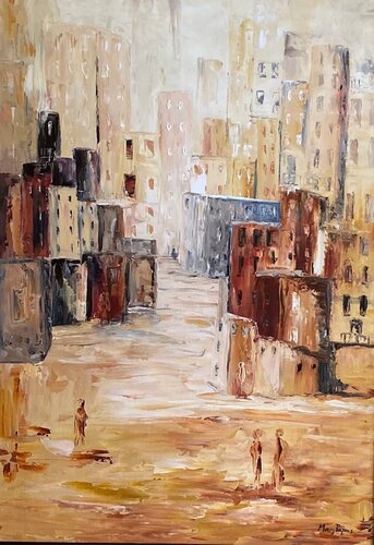Downtown by Mary Papas, Painting for Sale on Select