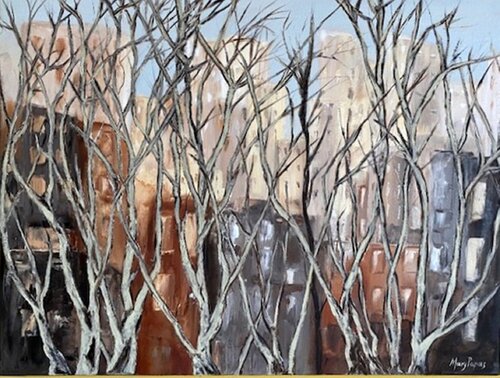 City Trees by Mary Papas, Painting for Sale on Select