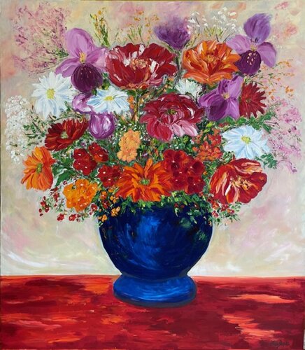 A Joyful Arrangement von Mary Papas, Malerei kaufen auf Select