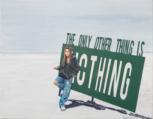 Contemporary portrait "Everything Else Is Nothing" von Nataliya Bagatskaya, Malerei kaufen auf Select