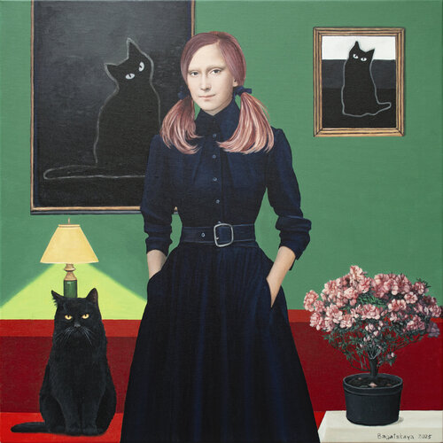 Echo of the Black Cat von Nataliya Bagatskaya, Malerei kaufen auf Select
