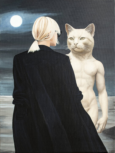 The Gaze von Nataliya Bagatskaya, Malerei kaufen auf Select