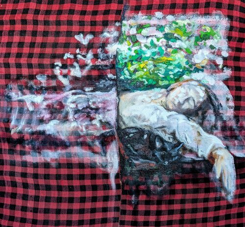 Red Carpet Chronicles by Ana Asavei Pietraru, Painting for Sale on Select