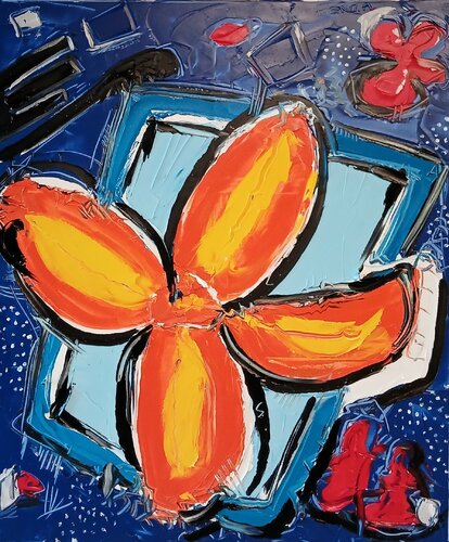Le kaki by Benoit Andre, Painting for Sale on Select