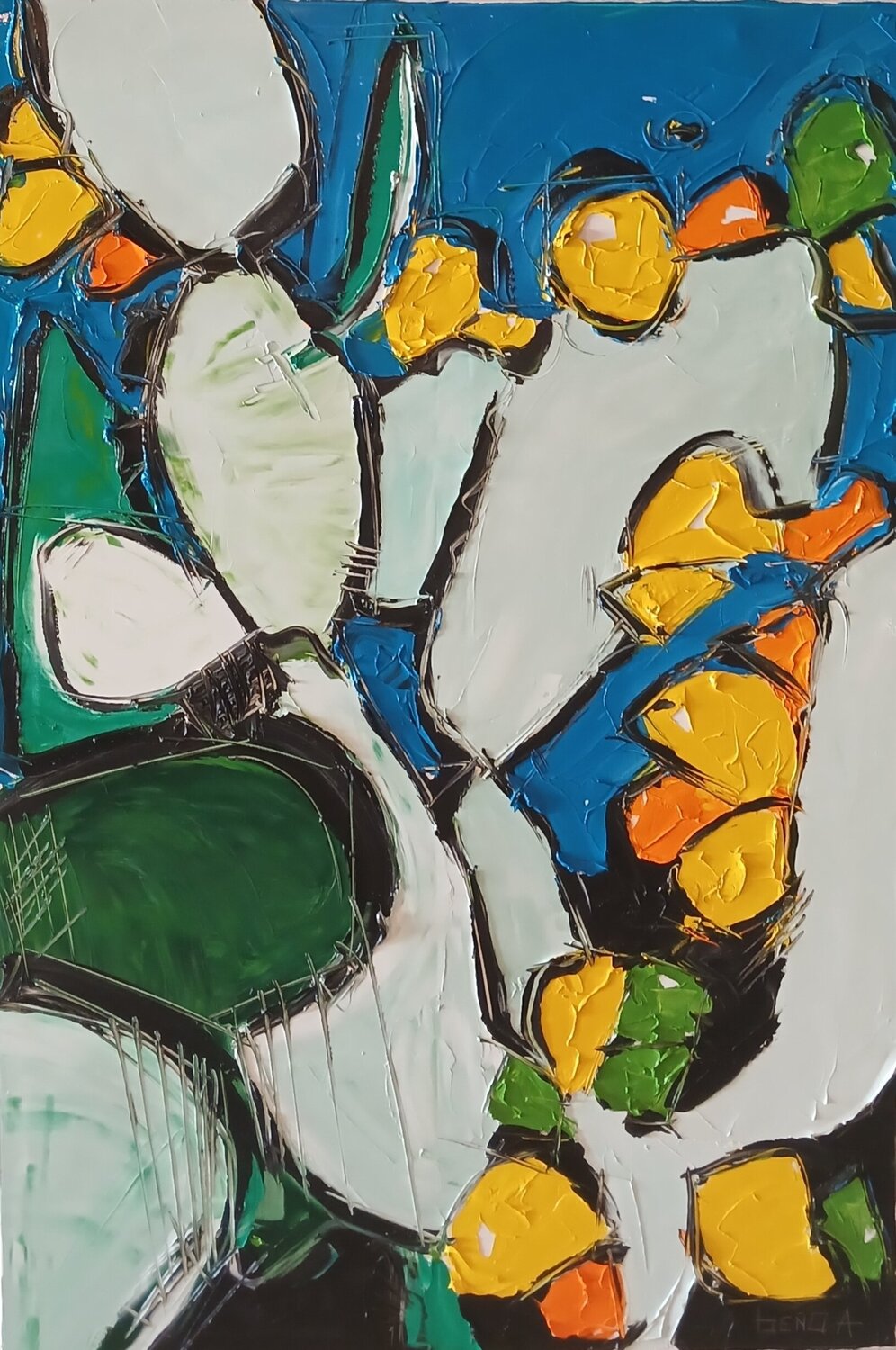 Figue de barbarie Benoit Andre Original painting for sale