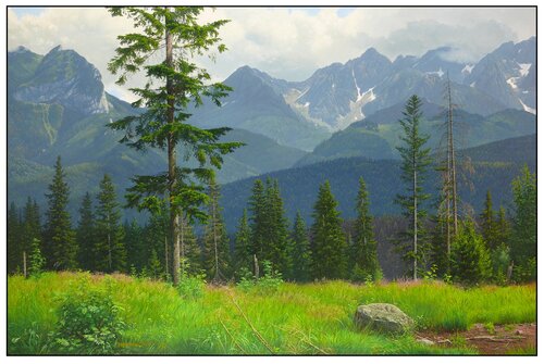 At the beginning of summer in the foothills of the Tatras by Emil Mlynárčik, Painting for Sale on Select