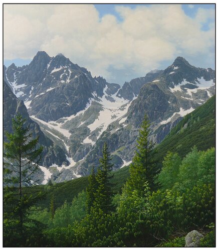 Spring in the High Tatras by Emil Mlynárčik, Painting for Sale on Select