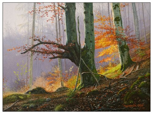 Windswept veterans by Emil Mlynárčik, Painting for Sale on Select