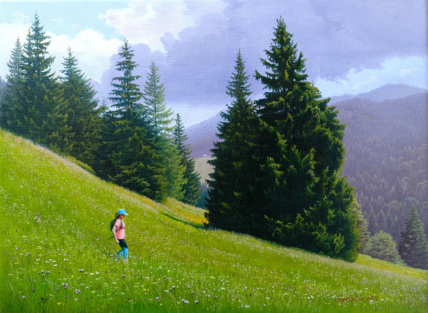Touches of summer Emil Mlynárčik Original painting for sale
