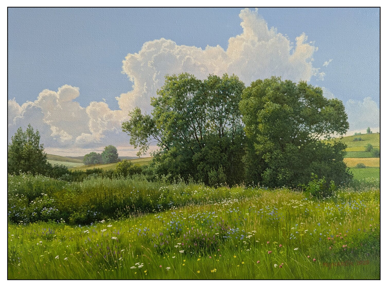 The comfort of a summer day Emil Mlynárčik Original painting for sale
