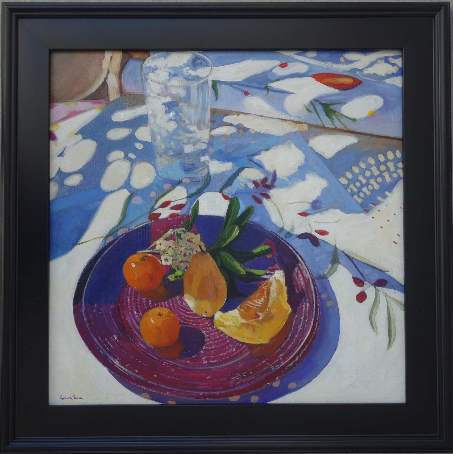 Fruits confits à Gordes. JEAN PAUL COURCHIA Original painting for sale