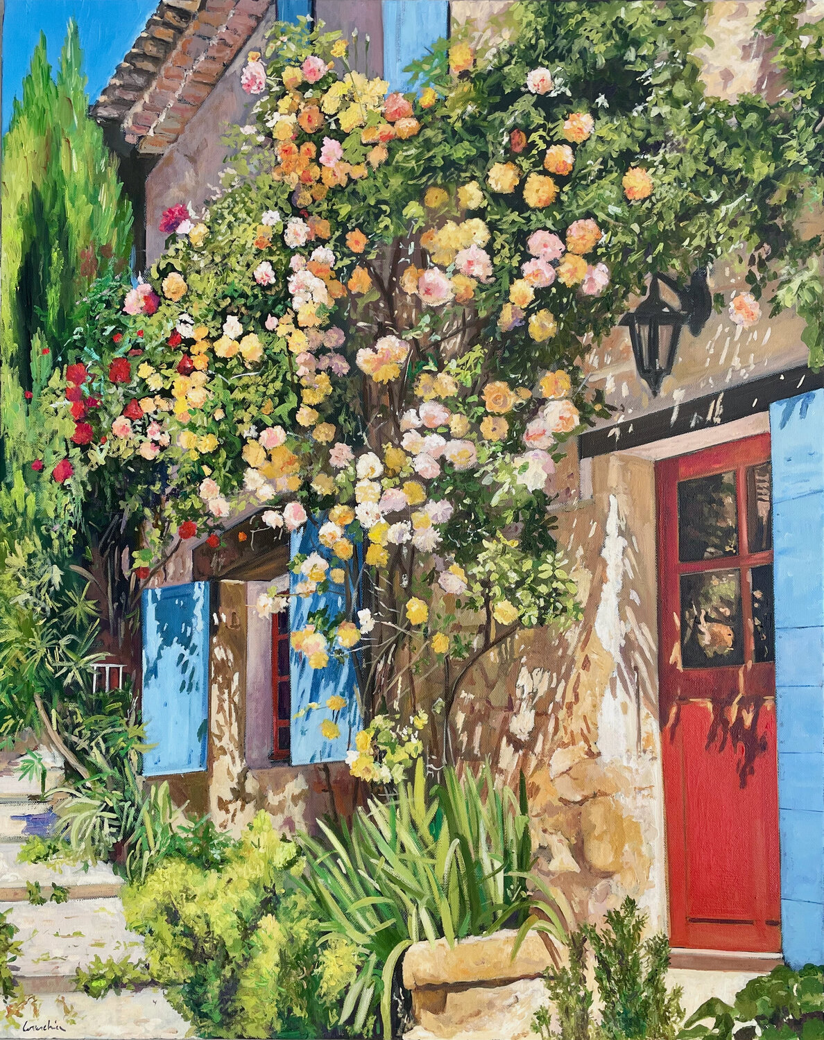 When light lingers JEAN PAUL COURCHIA Original painting for sale