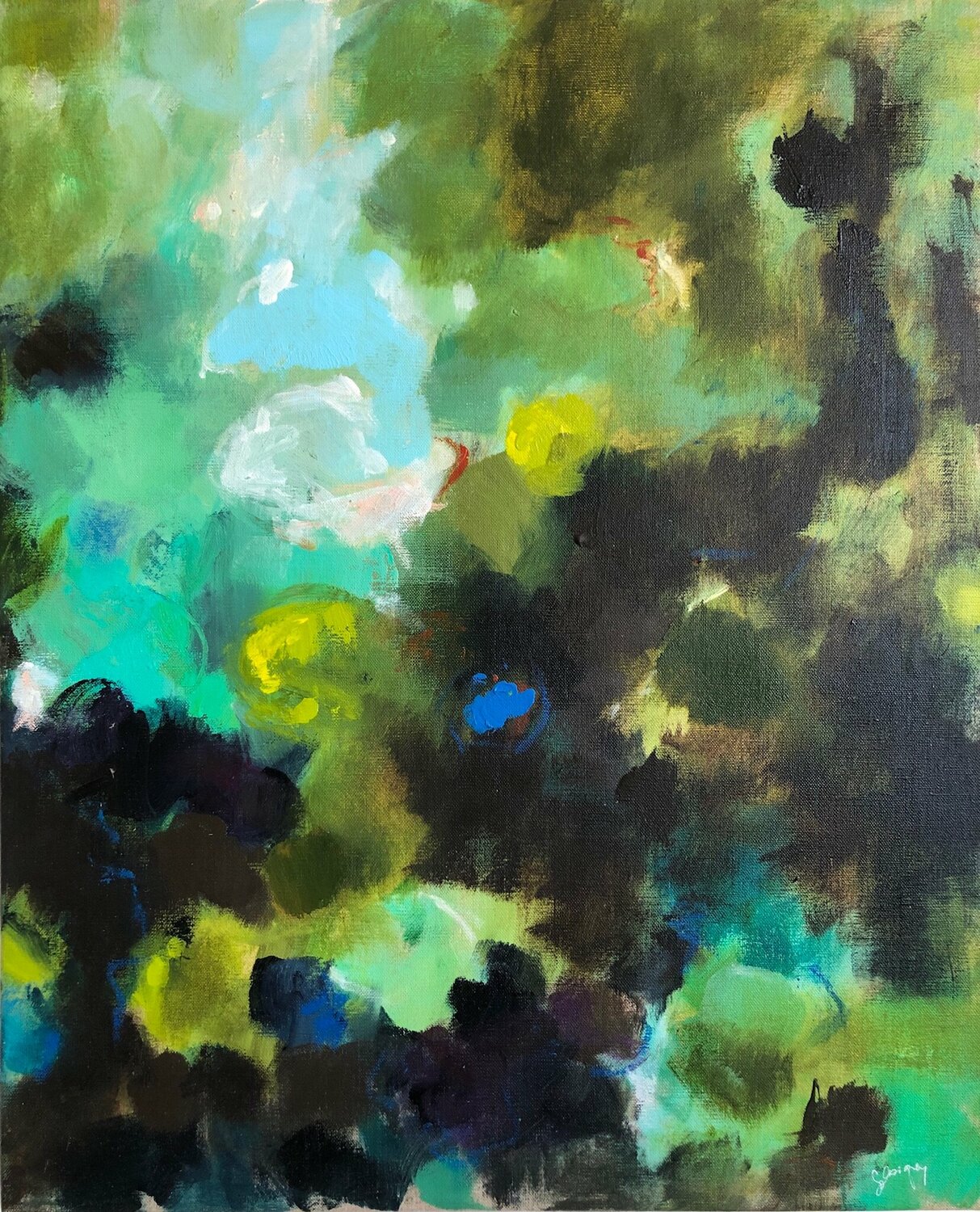 Green 1 Solveiga Original painting for sale