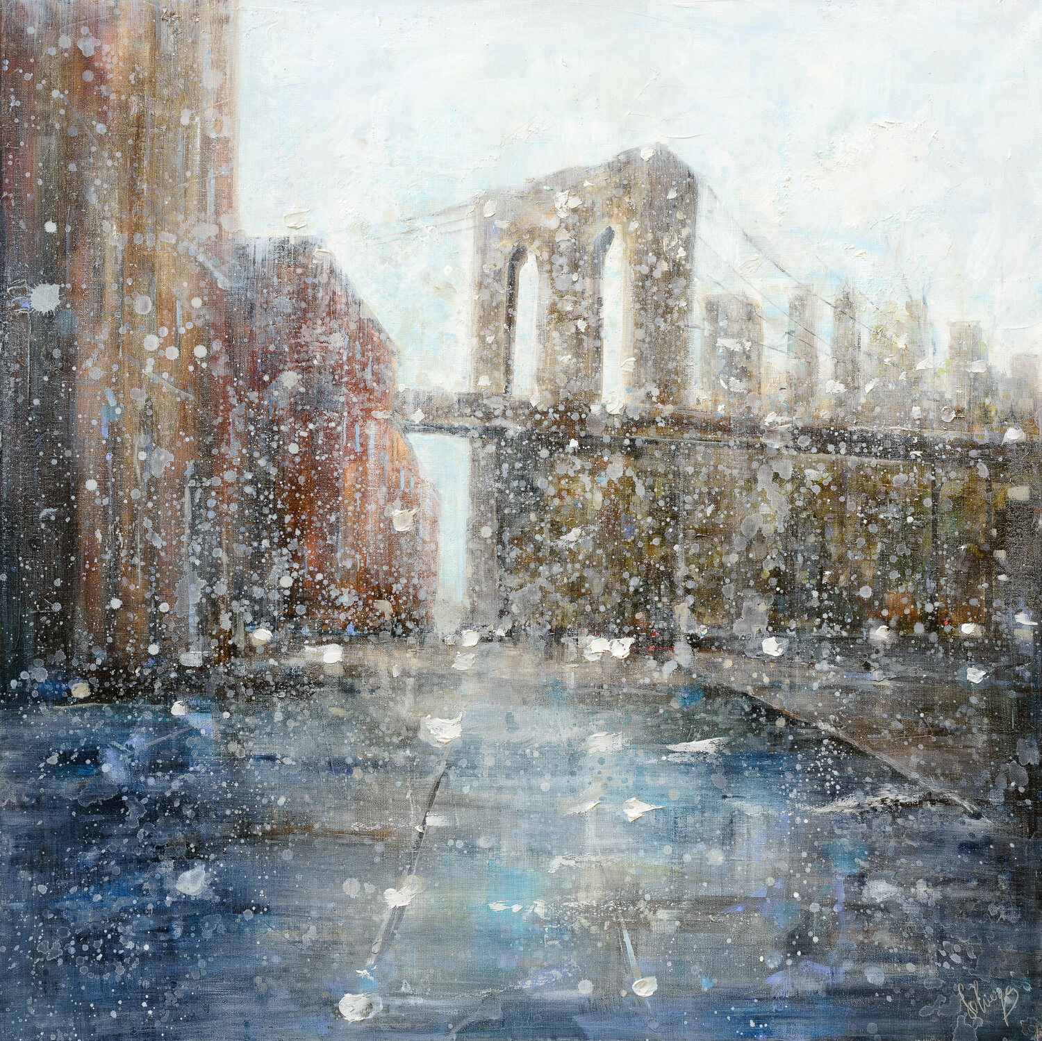 Dumbo Brooklyn Solveiga Original painting for sale