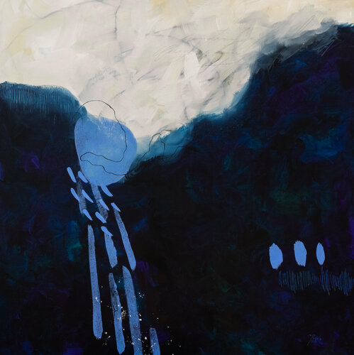 Soirée dans les Rocheuses by Chantal Proulx, Painting for Sale on Select