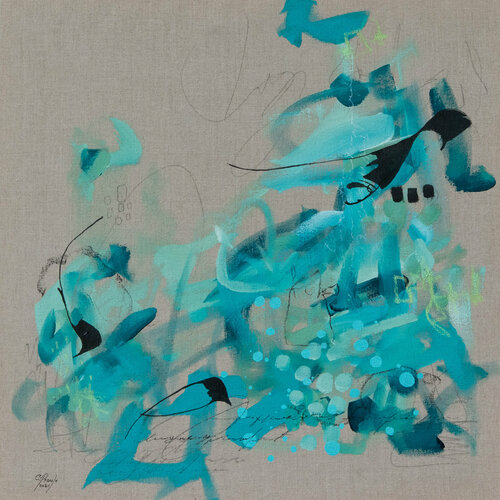 Si les étoiles pouvaient danser by Chantal Proulx, Painting for Sale on Select