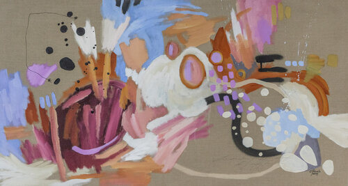 Sous la surface se cache l'invisible by Chantal Proulx, Painting for Sale on Select