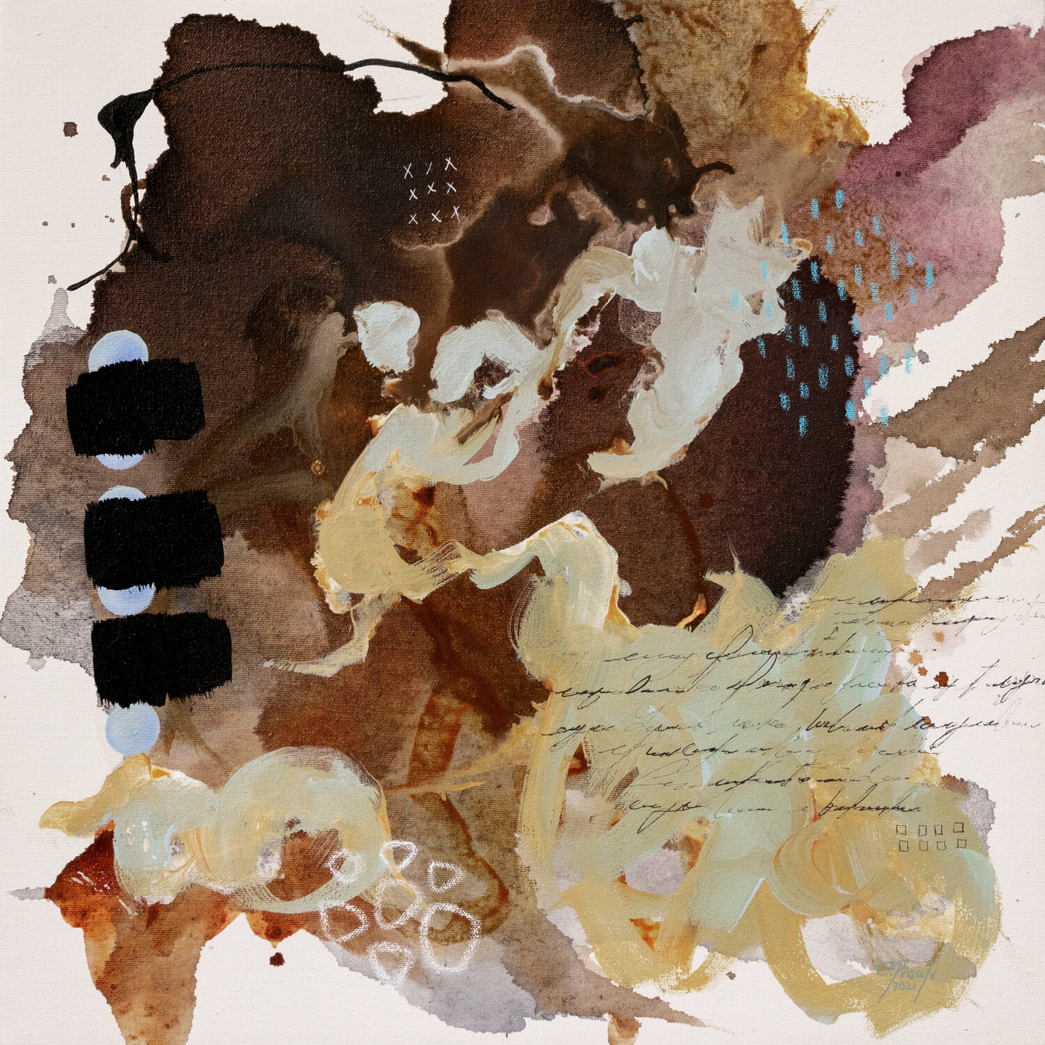 Mousse d'automne Chantal Proulx Original painting for sale