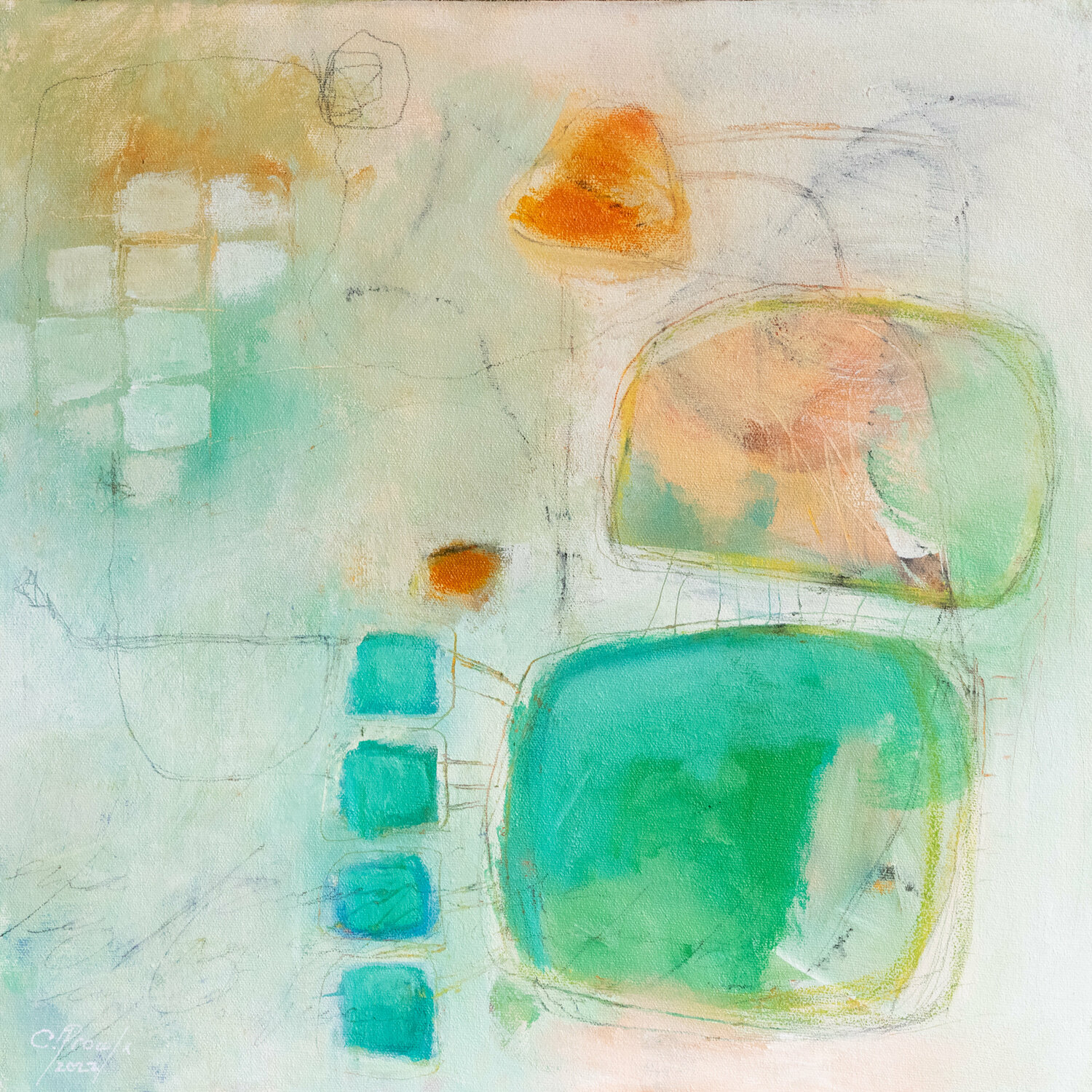 L'heure du thé Chantal Proulx Original painting for sale