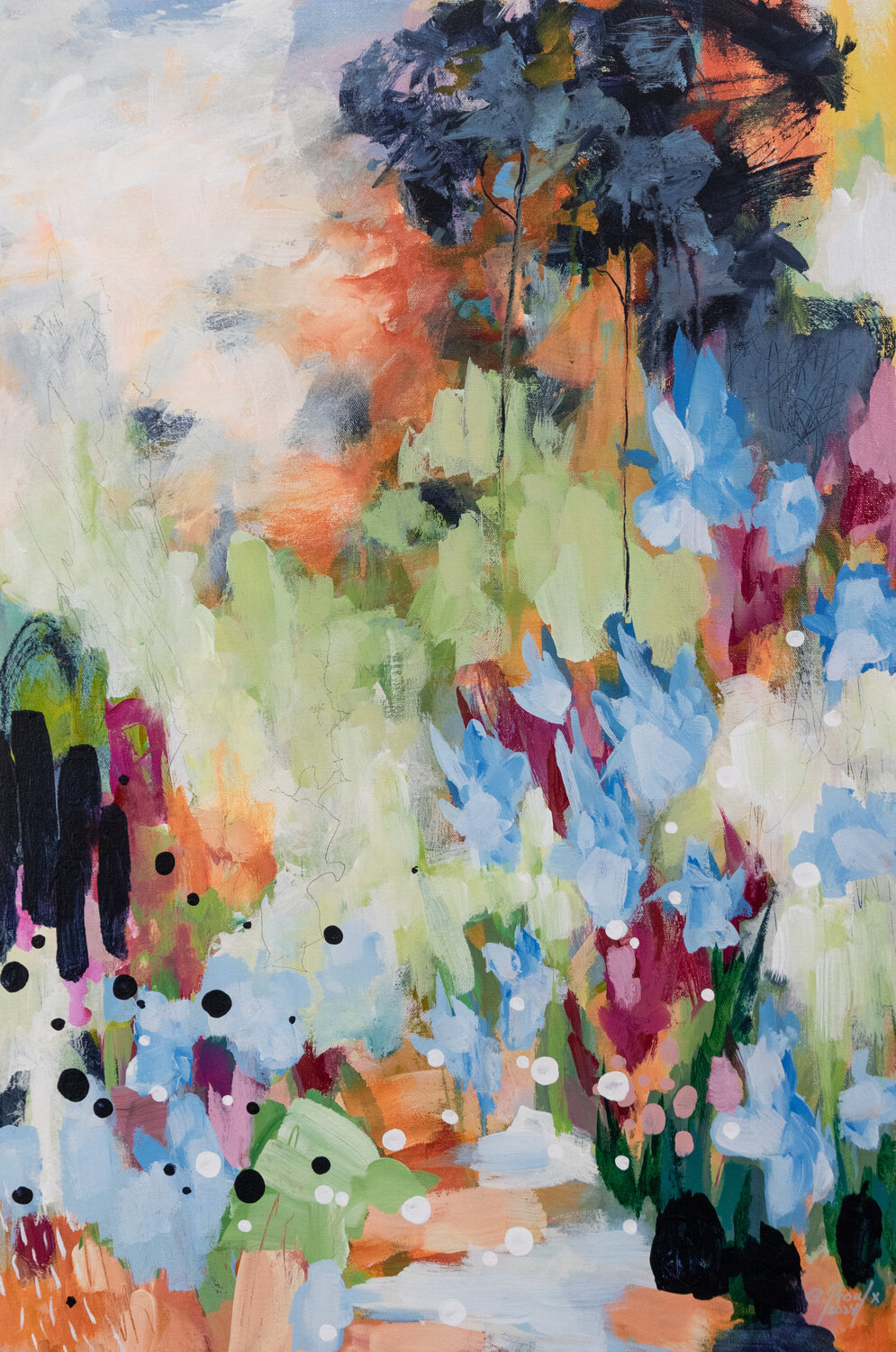 Symphonie printanière Chantal Proulx Original painting for sale