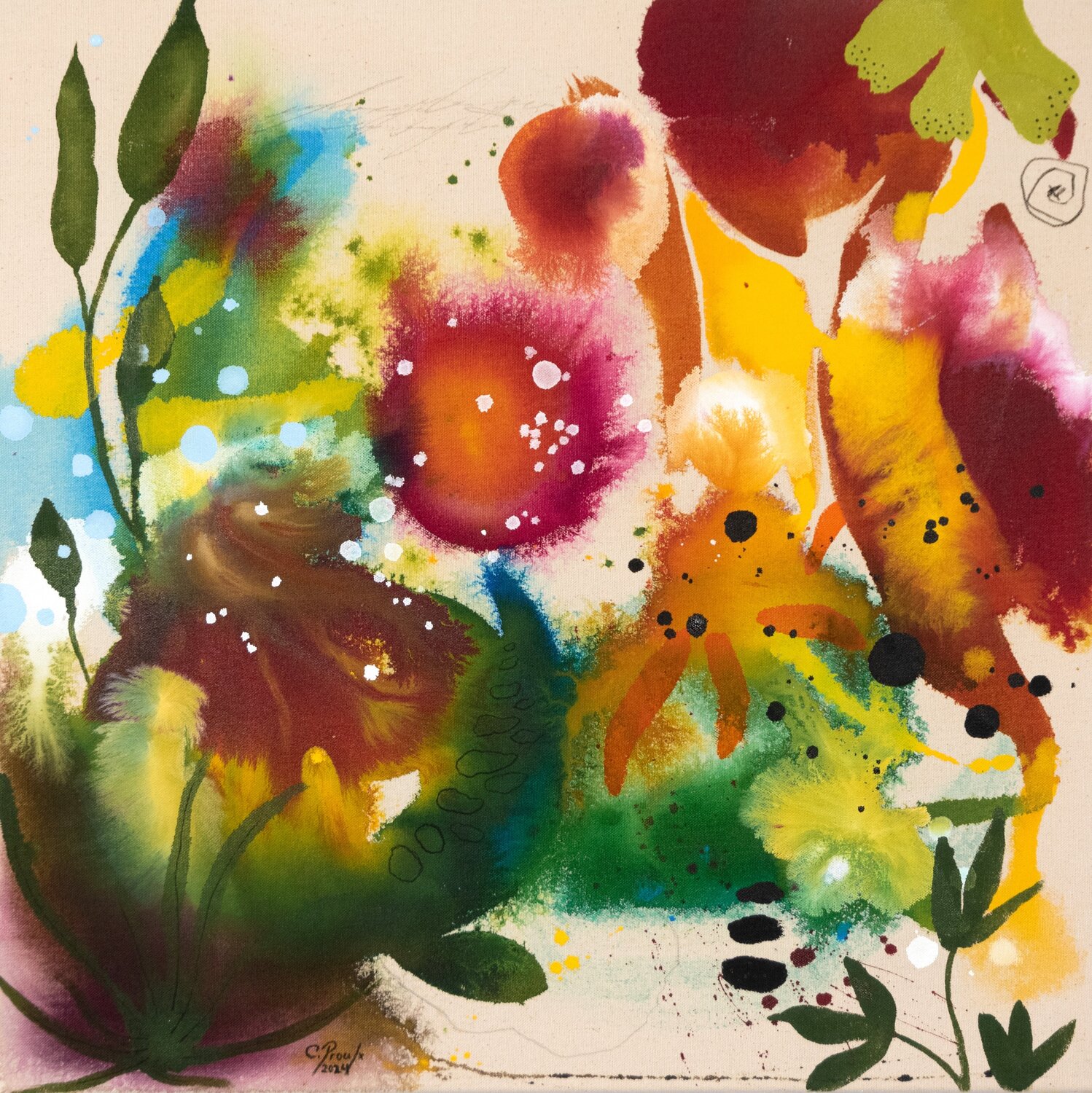 Contes exotiques Chantal Proulx Original painting for sale