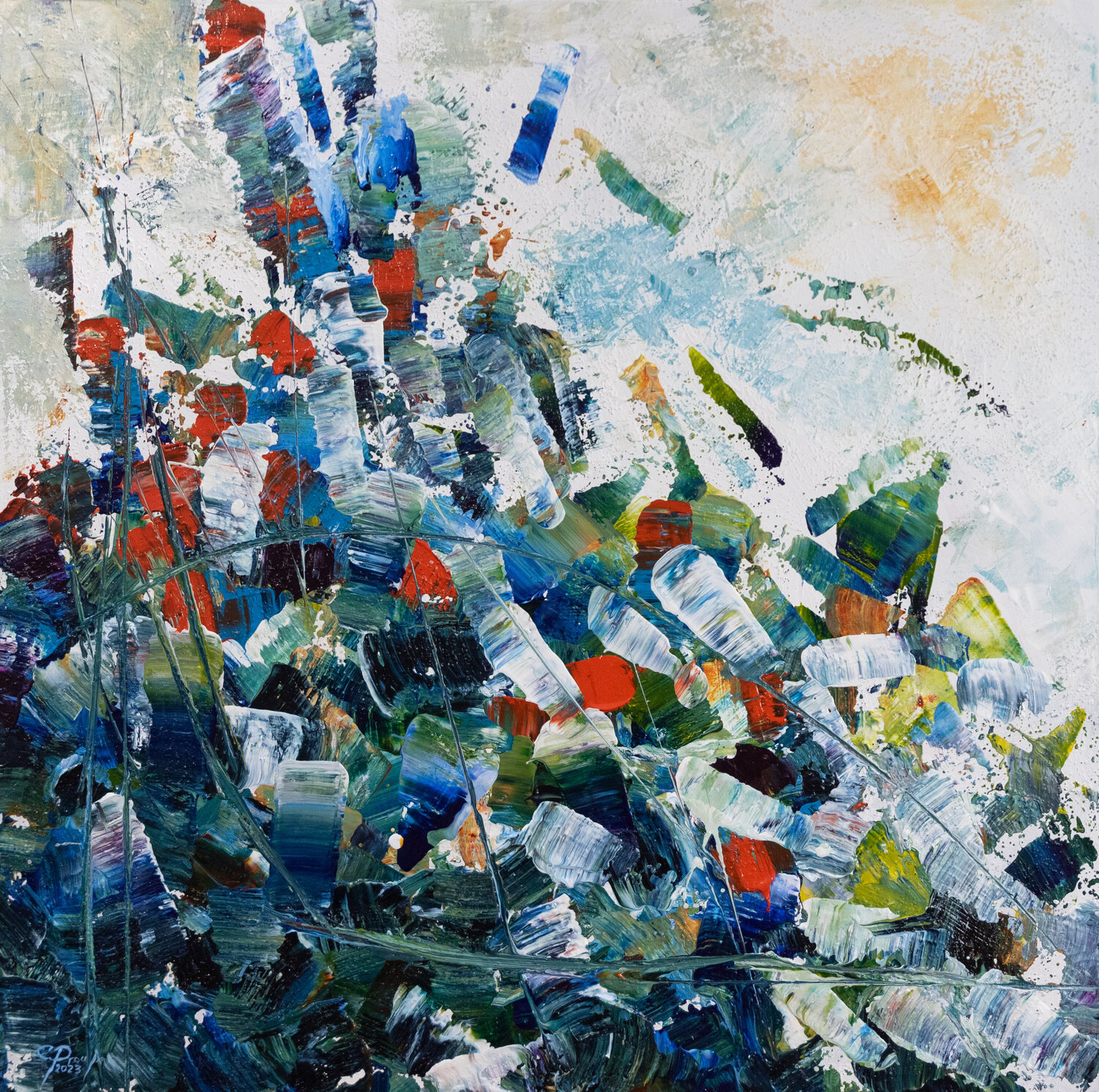 Marais salé Chantal Proulx Original painting for sale
