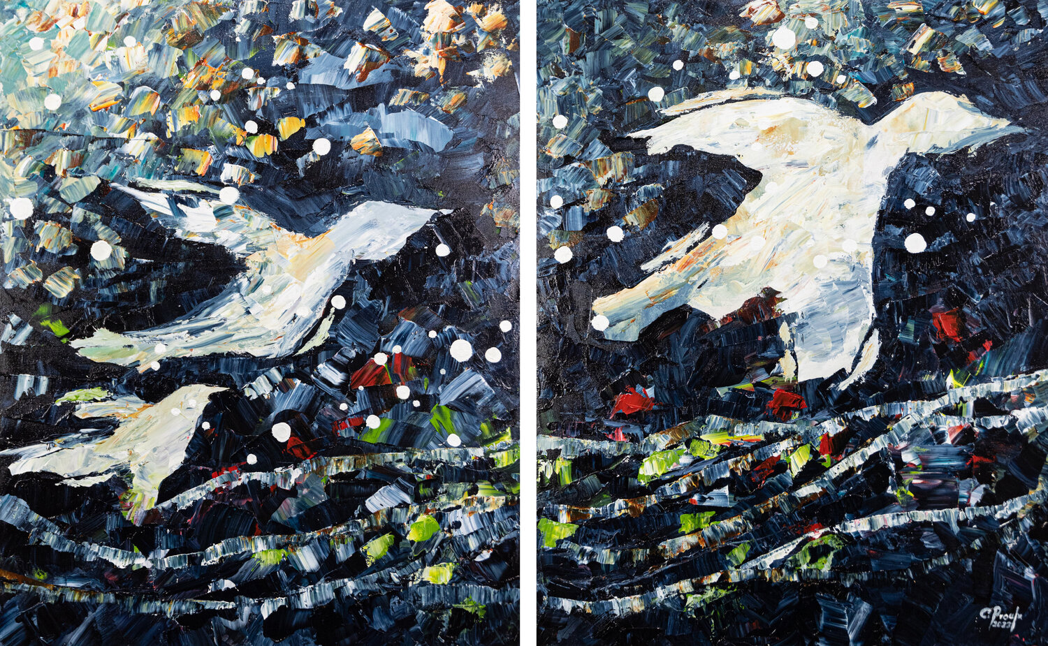 Cap Tourmente Chantal Proulx Original painting for sale