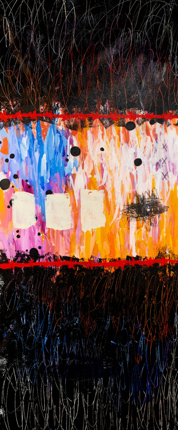 Nous sommes tous des humains Chantal Proulx Original painting for sale