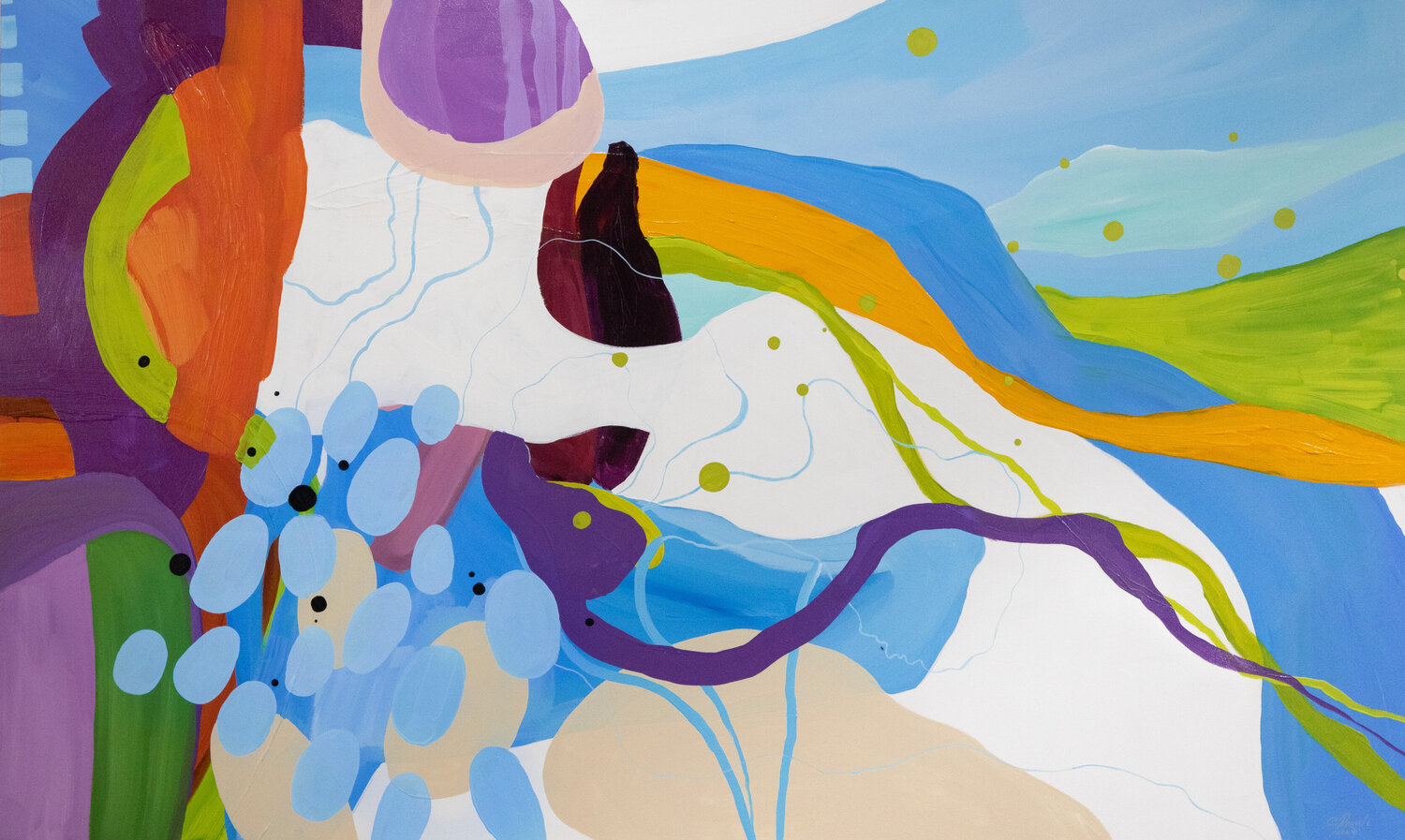 Sur la rive Chantal Proulx Original painting for sale