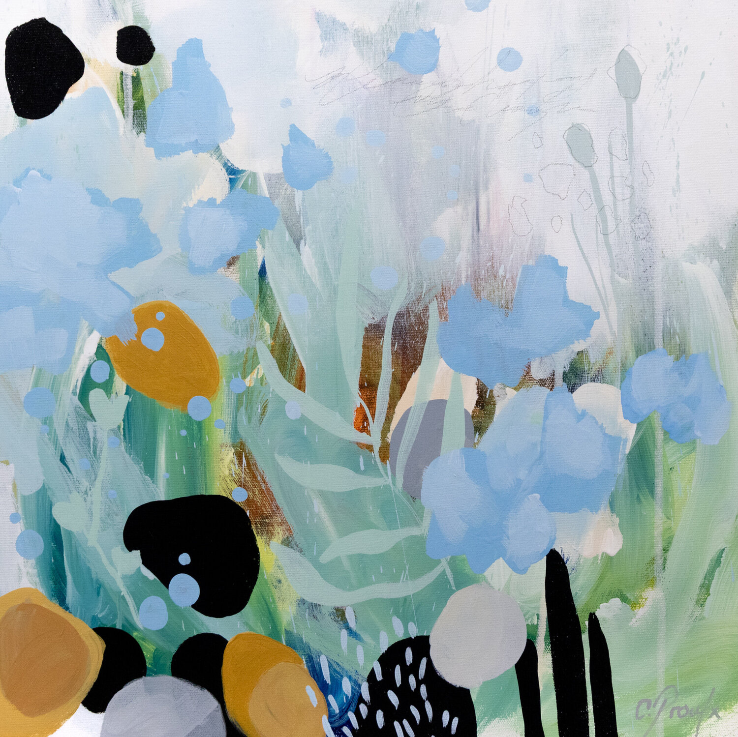 Comme un battement d'aile Chantal Proulx Original painting for sale