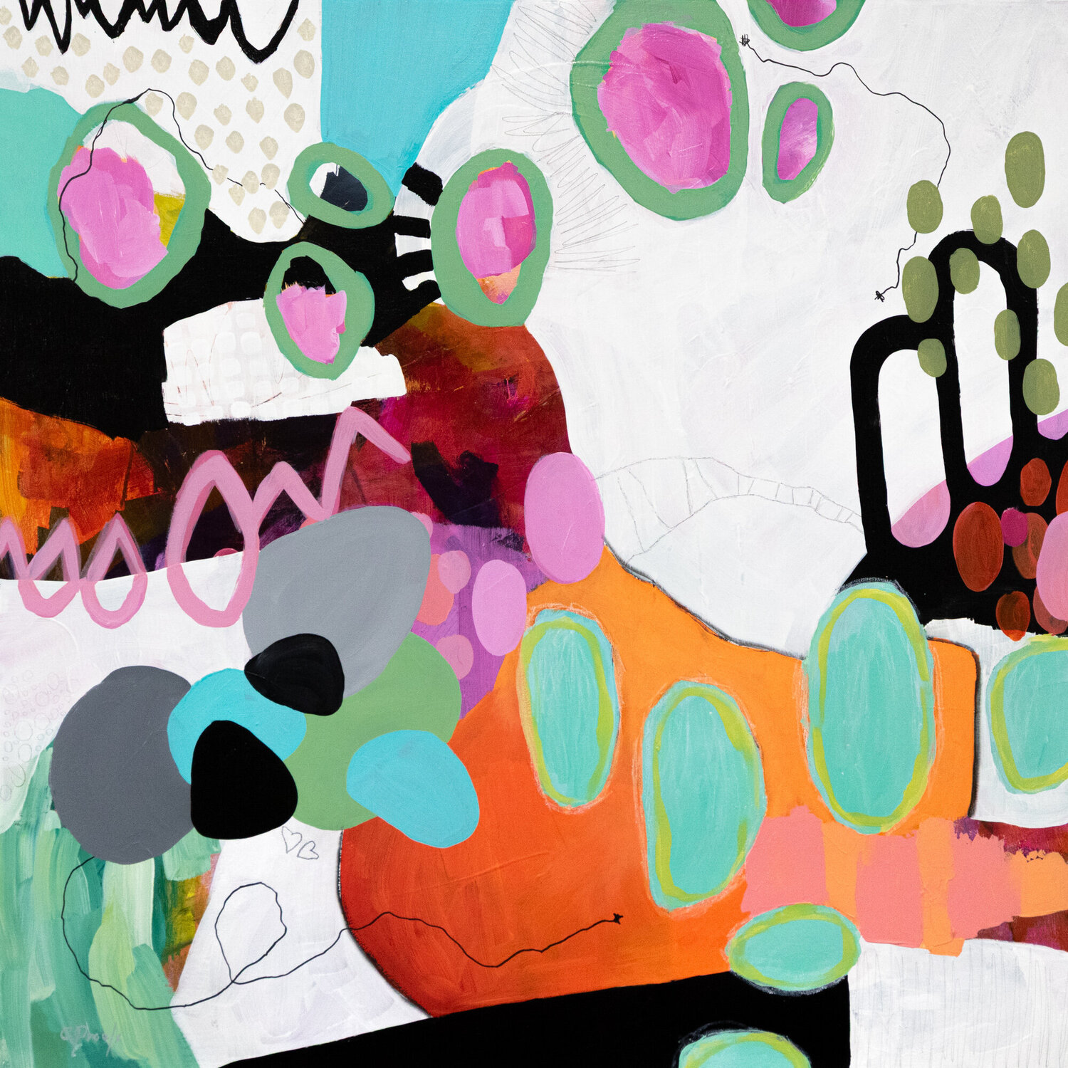 Un conte moderne Chantal Proulx Original painting for sale
