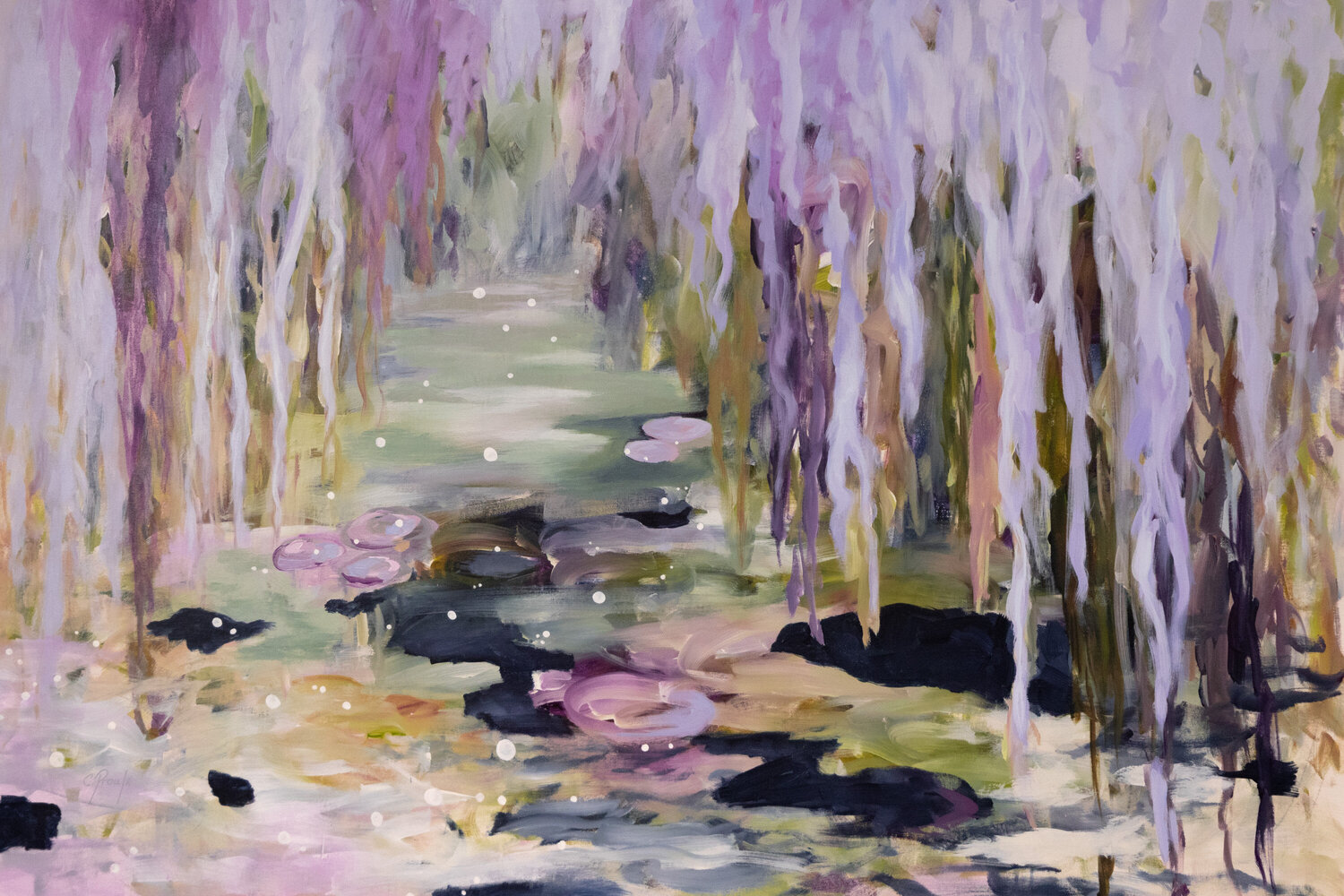 Souvenir de Giverny Chantal Proulx Original painting for sale