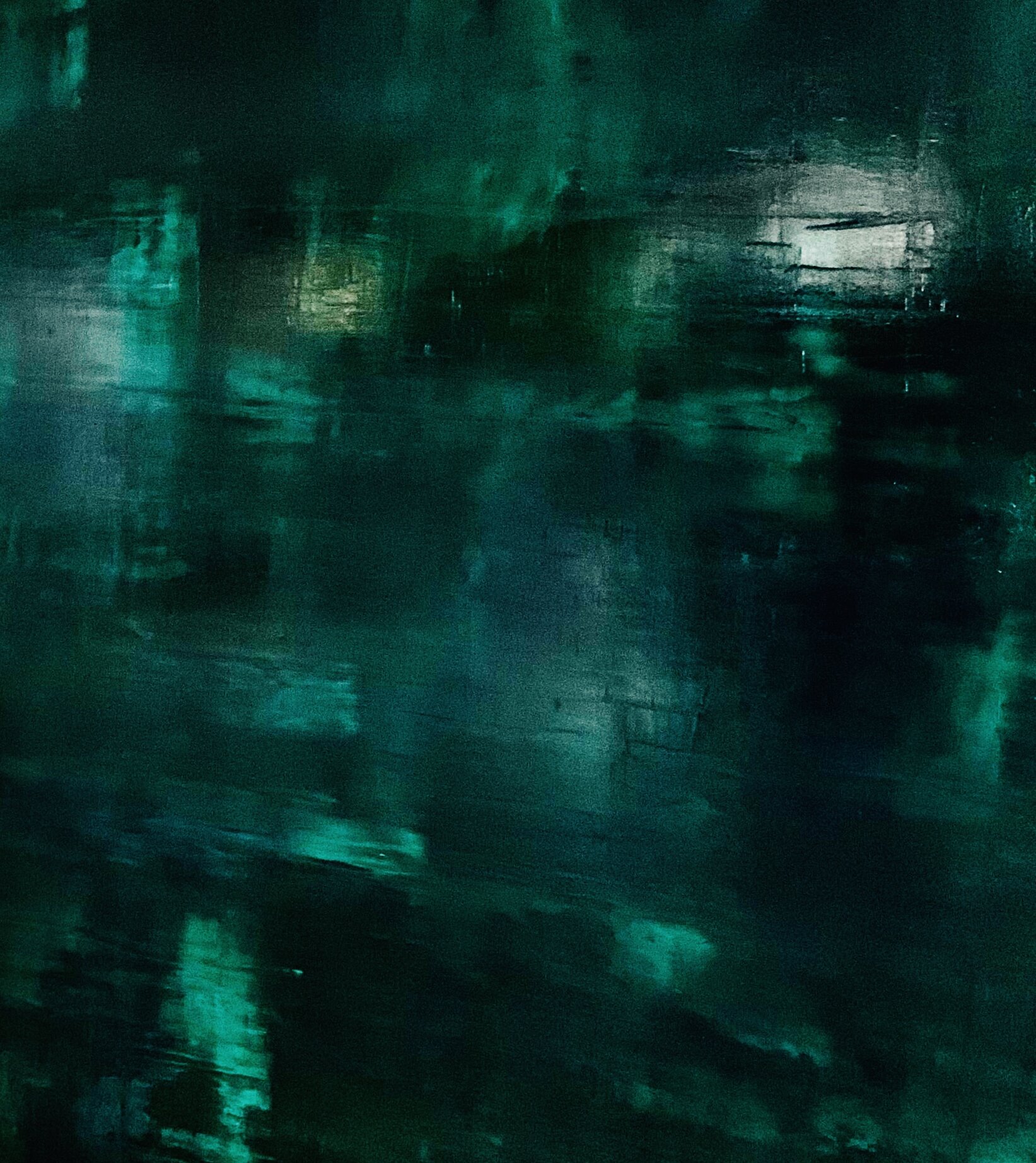 XXI- réflection on Phthalo  Green no1/ 2020
