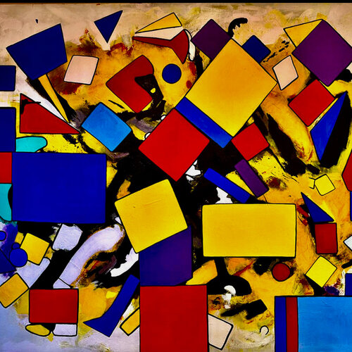 XXI – Hard edge abstraction – 2/2025 by Catherine Timotei, Painting for Sale on Select
