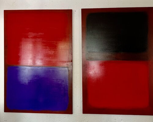 XXI- Le rouge et le noir-2021 by Catherine Timotei, Painting for Sale on Select