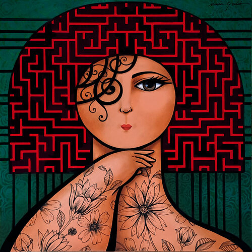 Laberinto mental by María Griñó, Painting for Sale on Select