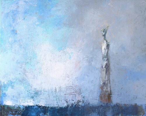 Not alone by Plamen Bibeschkov, Painting for Sale on Select