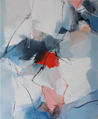 Layers of Disappearance by Plamen Bibeschkov, Painting for Sale on Select