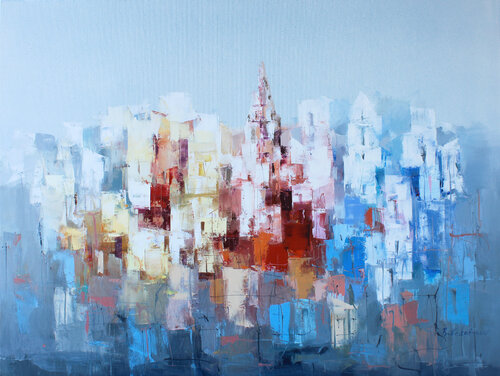 Zwischen Azur und Erde by Plamen Bibeschkov, Painting for Sale on Select