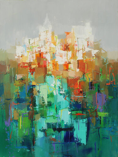 Earth and Light by Plamen Bibeschkov, Painting for Sale on Select