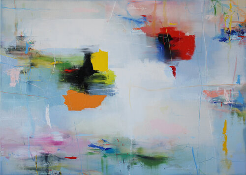 Echoes of Another World by Plamen Bibeschkov, Painting for Sale on Select