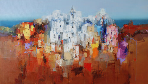La mémoire du Sud by Plamen Bibeschkov, Painting for Sale on Select