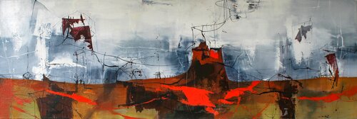 Spuren einer verlorenen Landschaft von Plamen Bibeschkov, Malerei kaufen auf Select